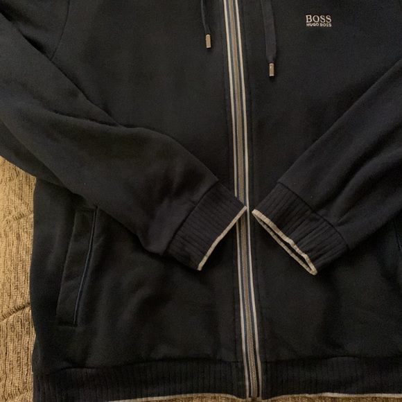 Hugo Boss XL Men’s Zip Up Spring Jacket 70% Cotton / 30% Polyester - Picture 4 of 7